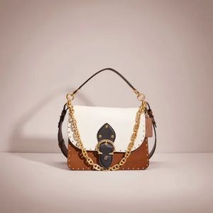 Coach Beat Shoulder Bag In Colorblock With Rivets